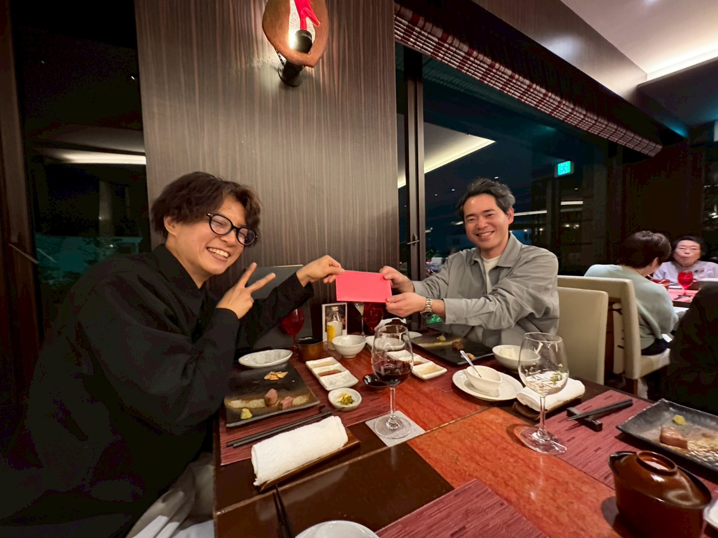 ディナーの一コマ