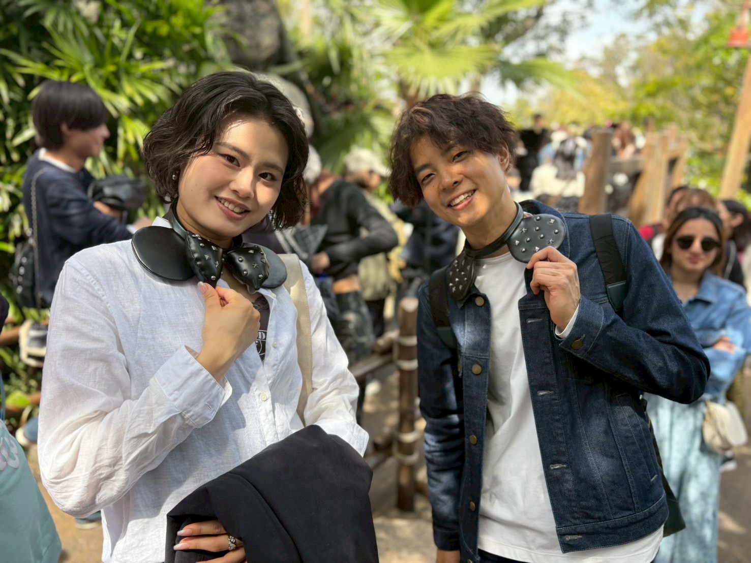 ミッキーの耳で記念撮影