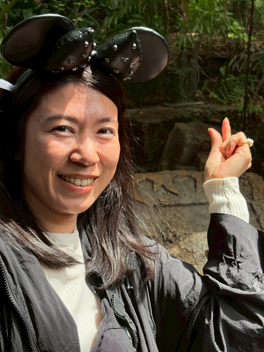 パーク内での笑顔